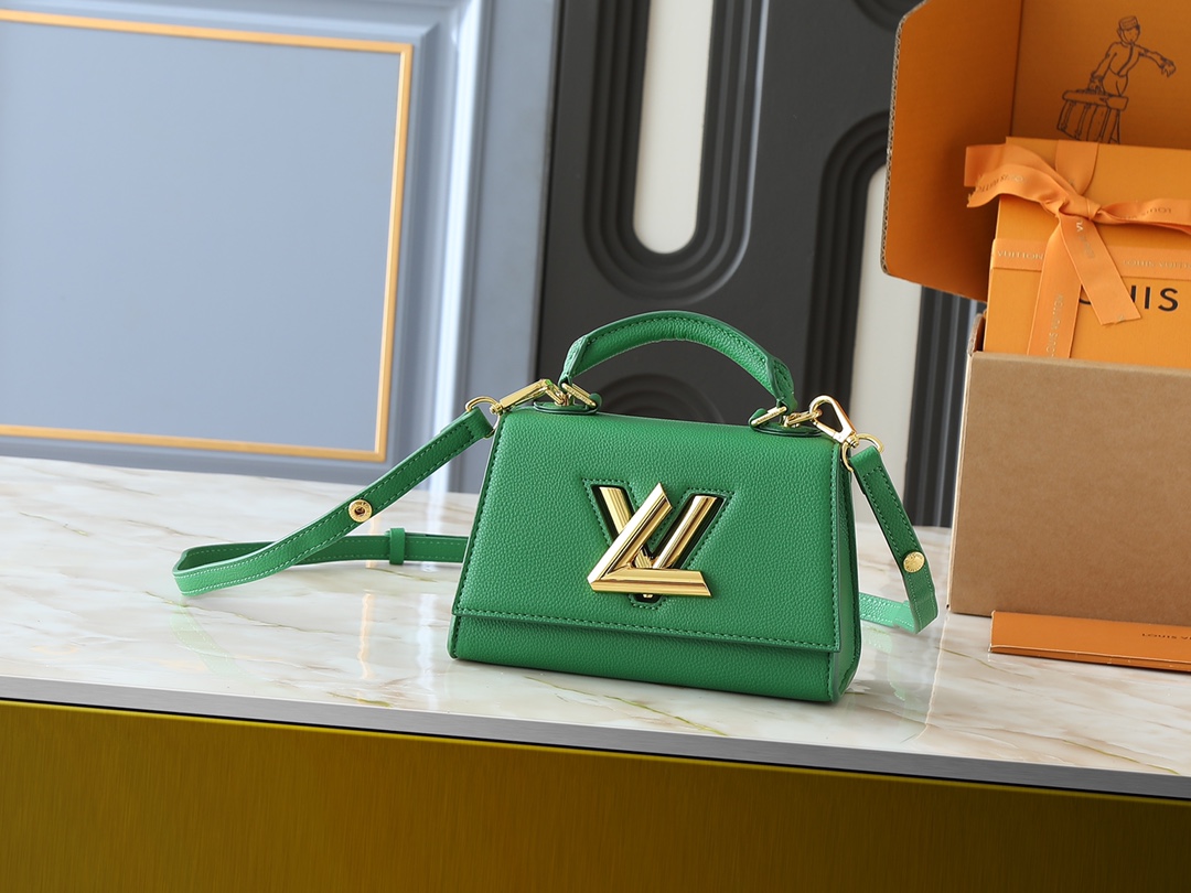 LV Classic Handbag Monogram Empreinte Gold Hardware Everyday Carry High